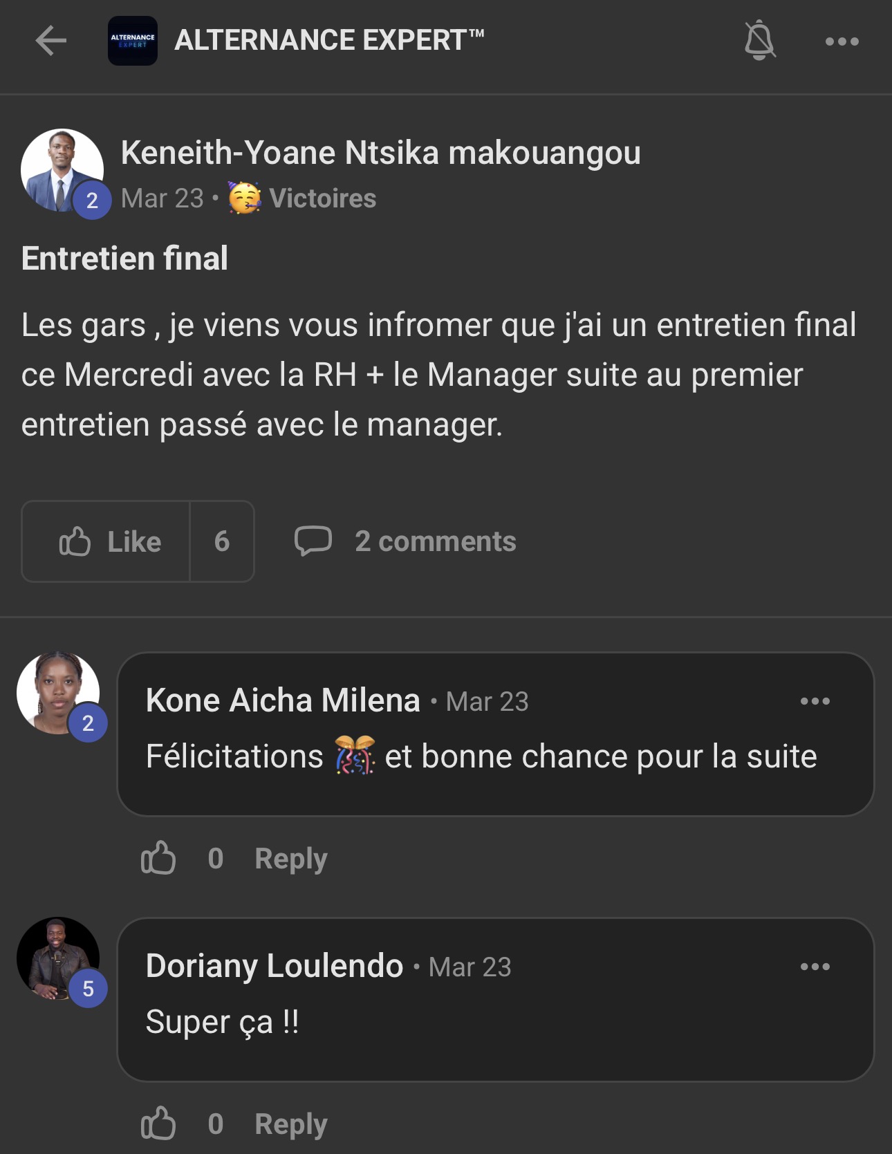 Témoignage d'un élève ayant signé son alternance