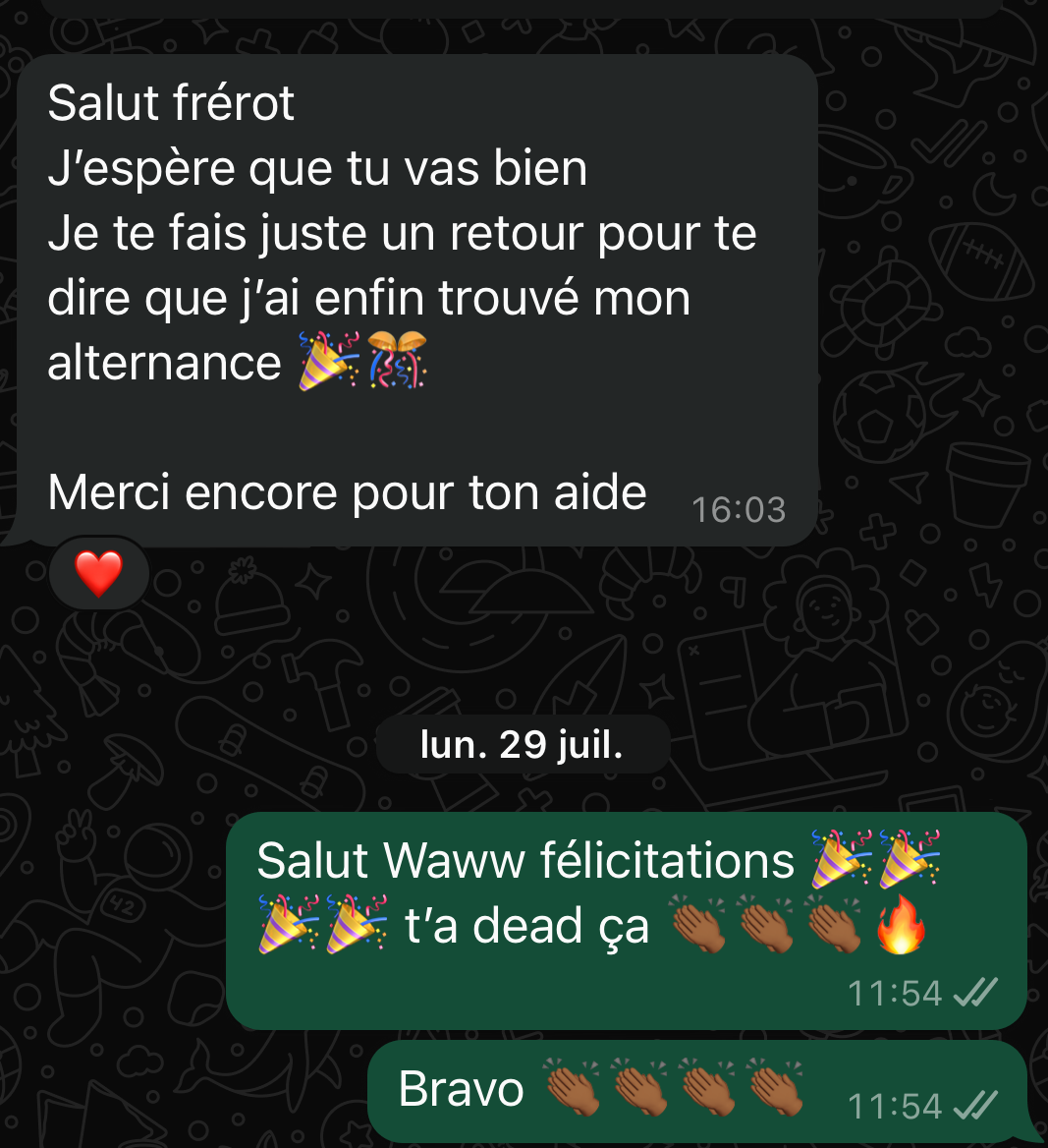 Témoignage d'un élève ayant signé son alternance