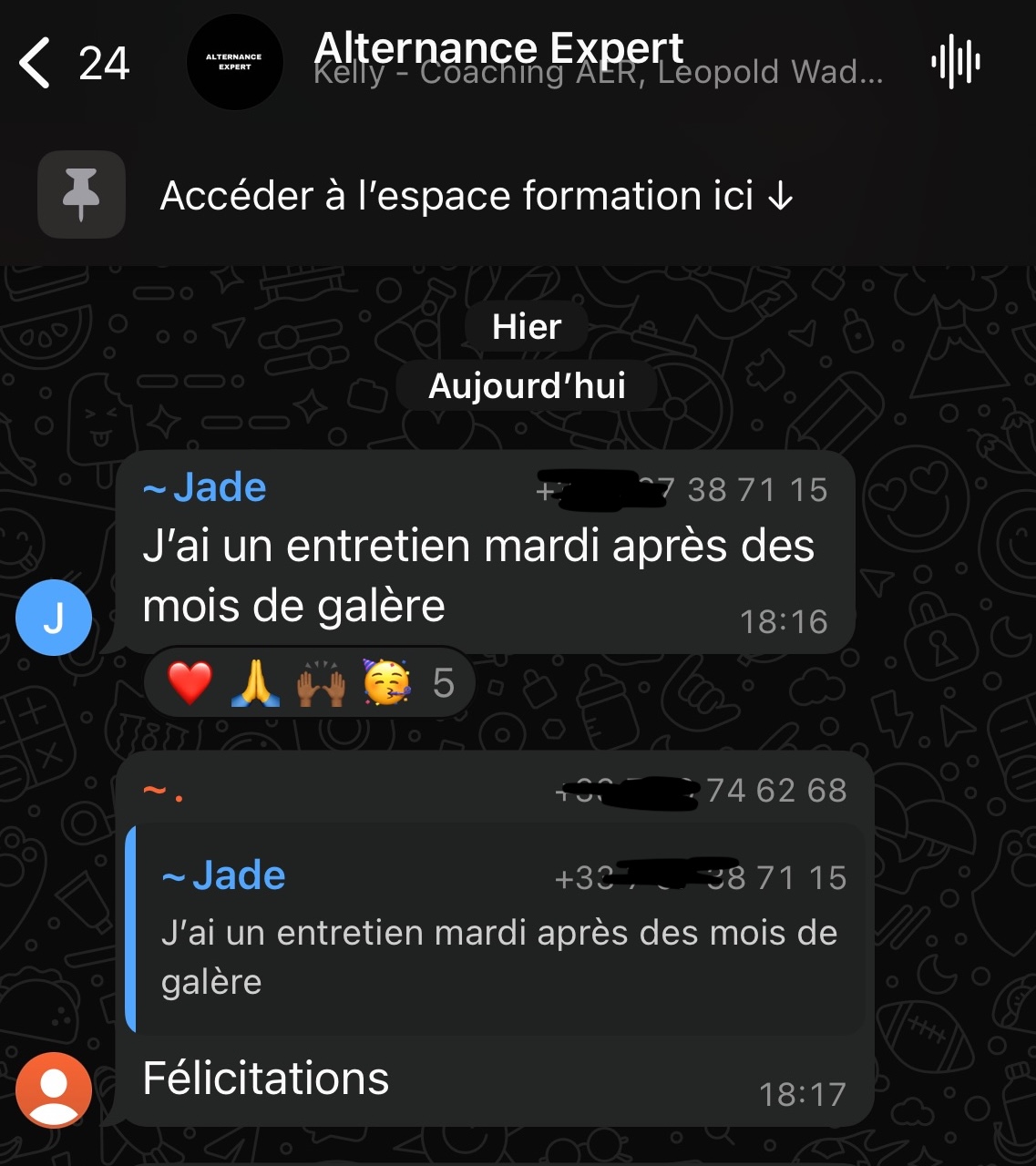 Témoignage d'un élève ayant signé son alternance